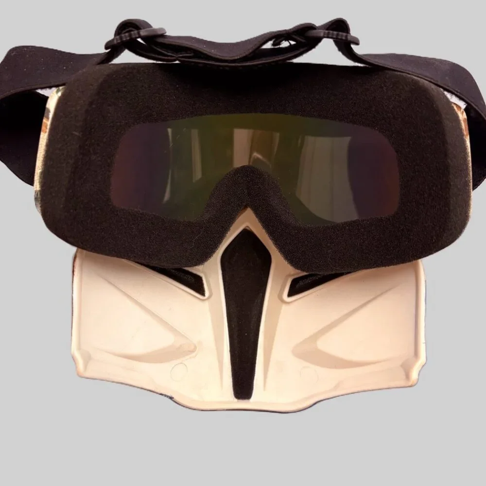 Full Face Mask / Goggles with Detachable Mask